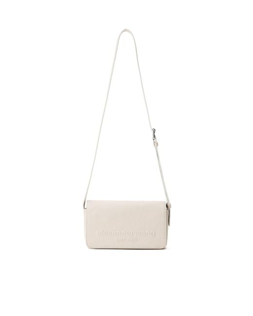 Alexander Wang White Embossed Leather Belt Bag