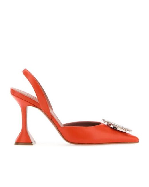 AMINA MUADDI Red Pointed High Heels