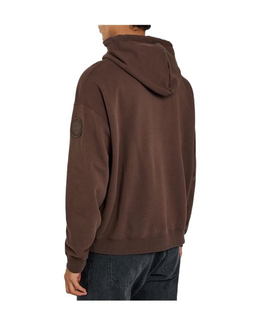 Canada Goose Brown Hooded Cotton Sweatshirt for men