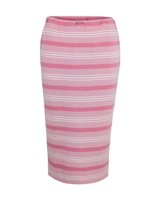 Prada Pink Pencil Midi Skirt