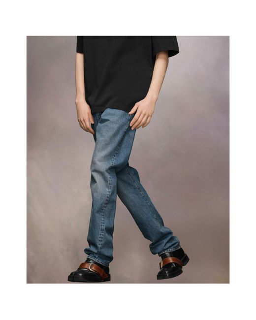Maison Margiela Blue 4 Stitch Straight-Leg Jeans for men