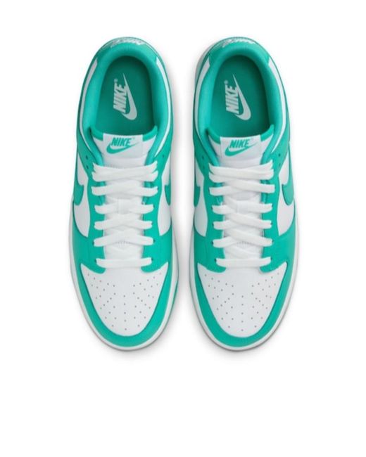 Nike Green Low-Cut Skate Shoes With Front Lace for men