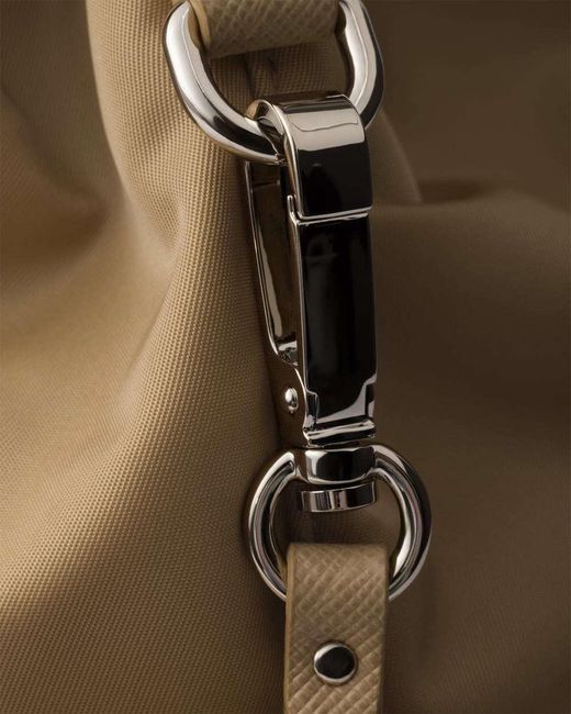 Prada Natural Canvas Flap Backpack