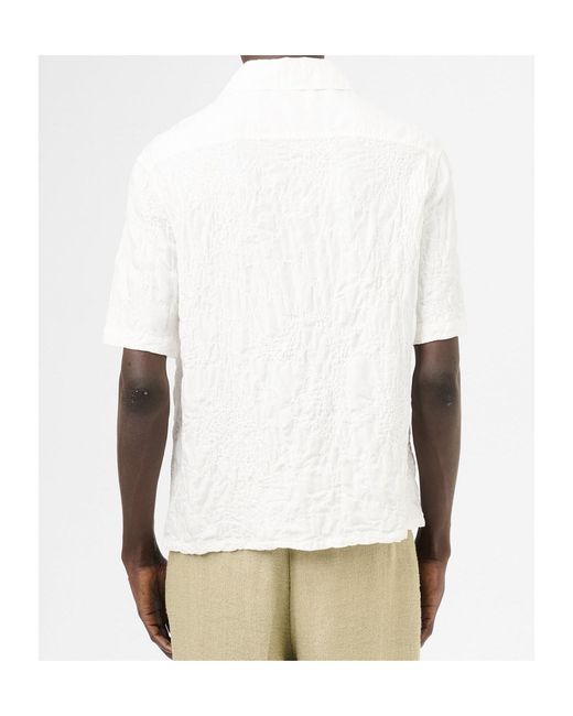 Our Legacy White Heusen Short-Sleeved Shirt for men
