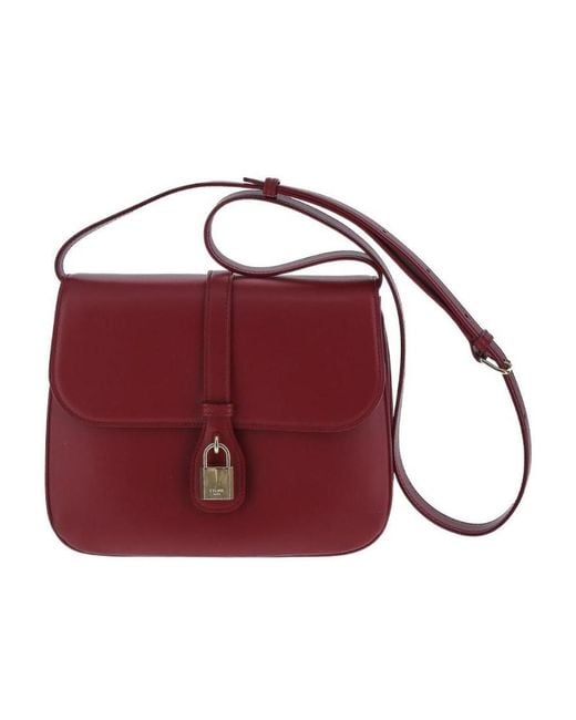 Céline Red Lock Shoulder Bag