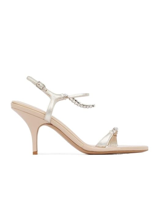 Chloé White Zia Heeled Sandal