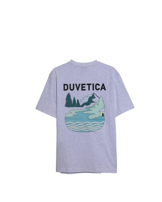 Duvetica Blue Short-Sleeved T-Shirt for men