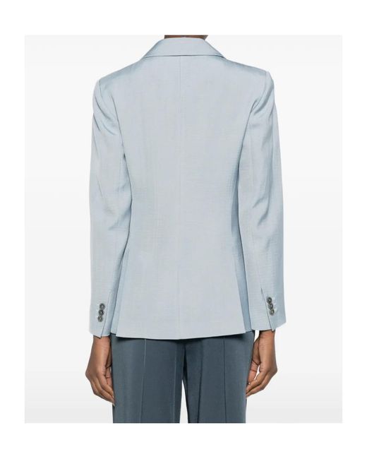P.A.R.O.S.H. Blue Notched Single-Breasted Blazer
