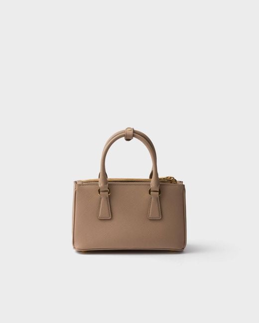 Prada Brown Galleria Mini Saffiano Leather Bag