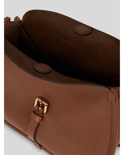 Etro Brown Buckle Detailed Shoulder Bag