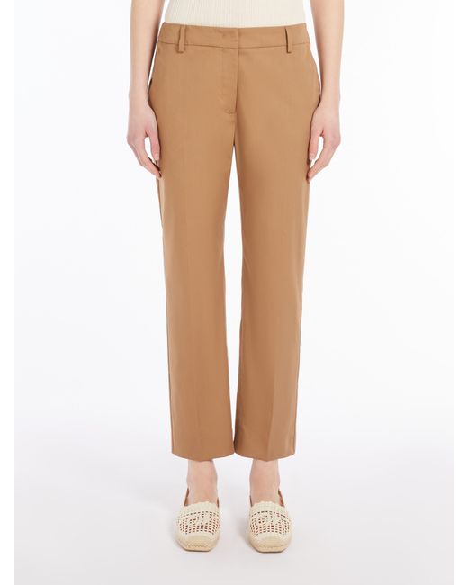 Weekend by Maxmara Natural Straight Leg Cropped Pants