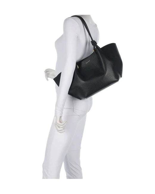 Coccinelle Black Finn Medium Tote Bag
