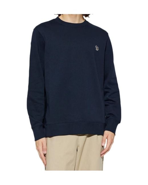Paul Smith Blue Ps Zebra Patch Sweatshirt for men