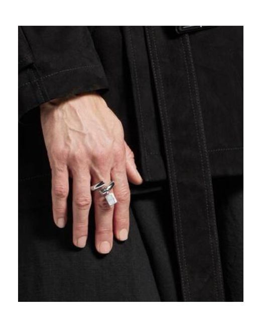 Balenciaga White Saint-Germain Tag Ring