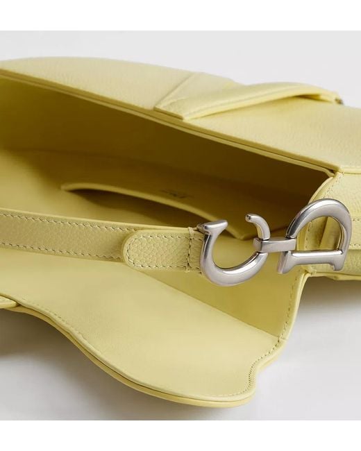 Dior Metallic Small Saddle Bag With Strap