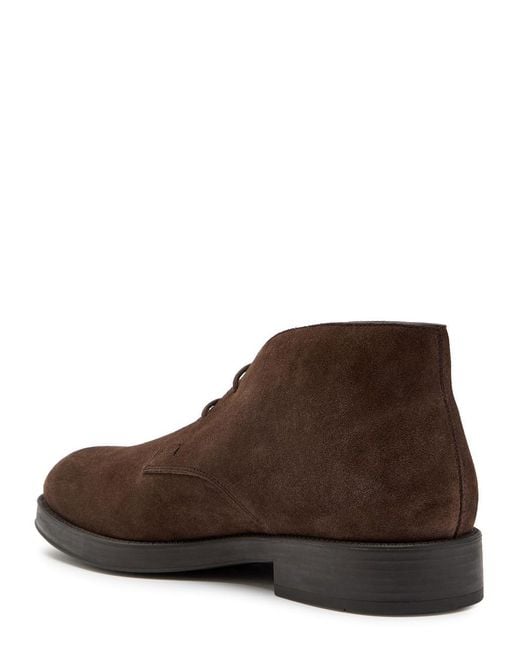 Tod's Brown Gommino Suede Boots for men