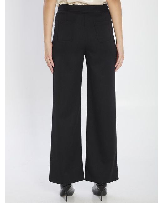 Céline Black Pants With Gourmettes