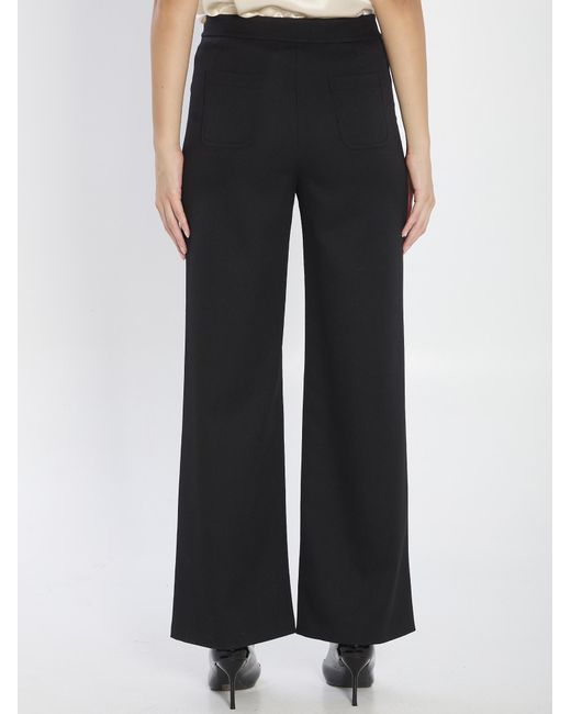 Céline Black Pants With Gourmettes