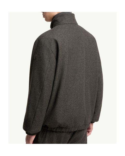 Moncler Gray Limberl Flannel Short Down Jacket for men