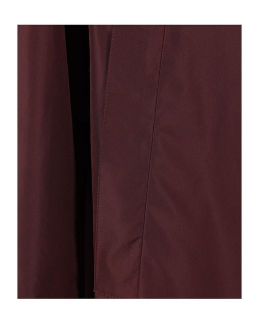 Jil Sander Red Single-Breasted Long-Sleeved Overcoat for men
