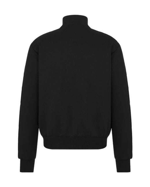 Dior Black Homme Oblique Zip-Up Track Jacket for men