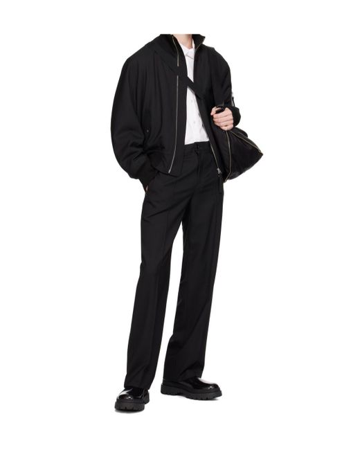 Helmut Lang Black Belt Loops Slacks for men
