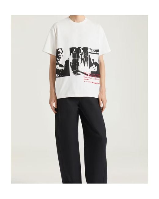 Givenchy White Graphic Printed Regular Fit T-Shirt for men