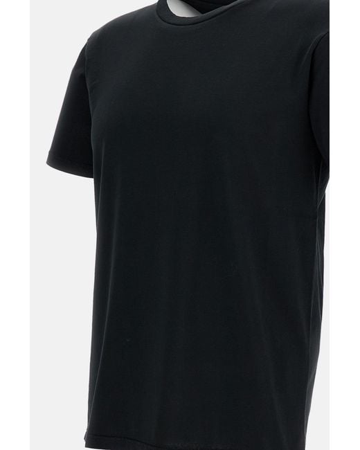 Rier Black Crewneck Straight Hem T-Shirt for men
