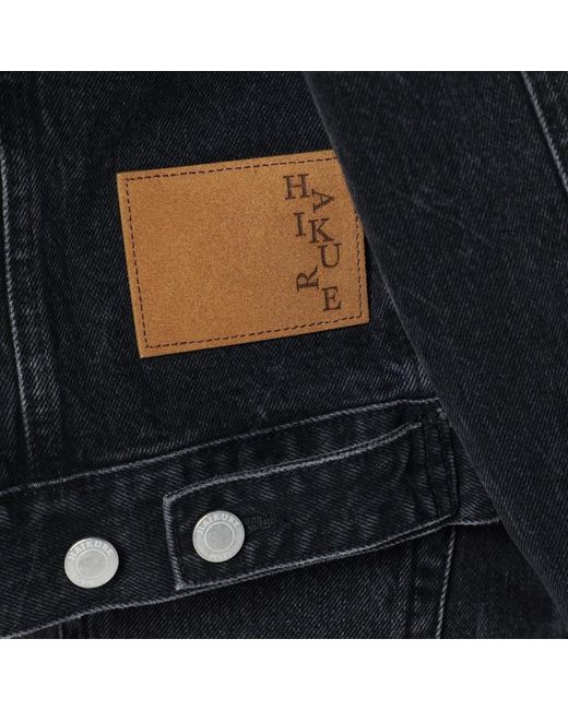 Haikure Black Cropped Denim Jacket