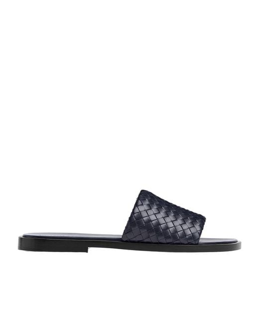 Bottega Veneta Blue Elio Slip-On Sandals for men