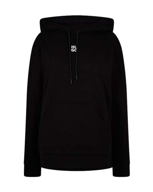 Boss Black Stack Logo Over The Head Hoodie