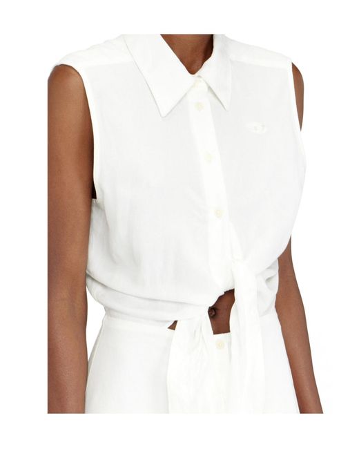 DIESEL White D-Elta-Sl Dress