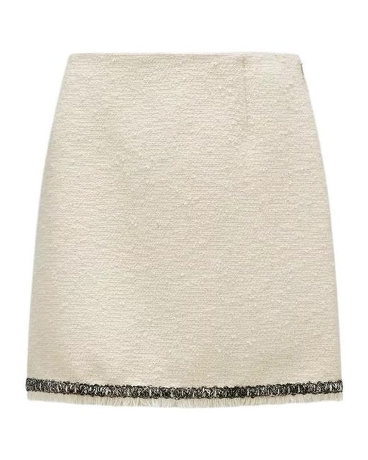 Moncler Natural Tweed Mini Skirt