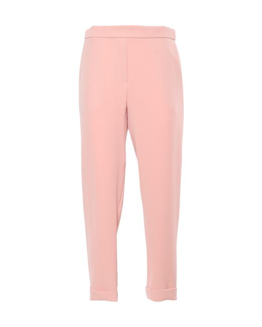 P.A.R.O.S.H. Pink Tapered Elastic-Waist Pants