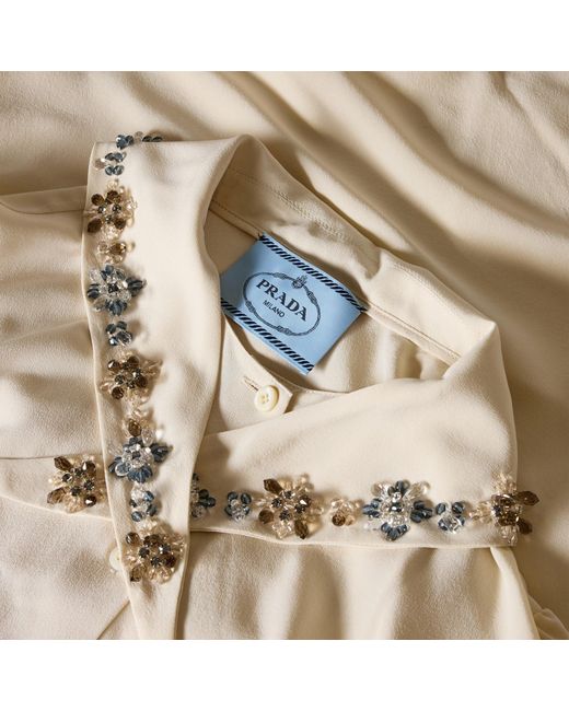 Prada Natural Midi Dress