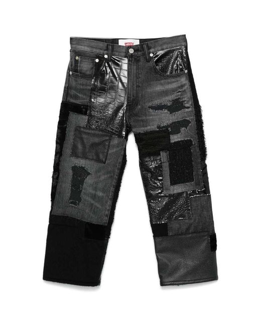 Junya Watanabe Gray X Levi'S Patchwork Jeans