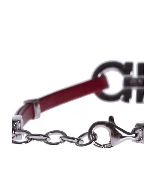 Ferragamo White Logo Detail Bracelet