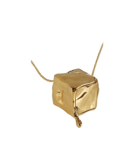 Rabanne Metallic Rabanne Drip Pendant Necklace