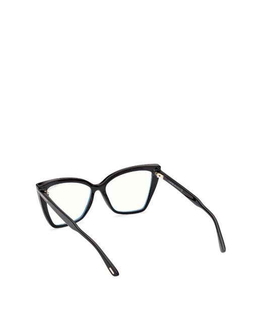 Tom Ford White Eyewear Cat-Eye Frame Glasses