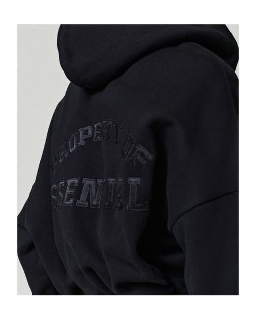 Fear Of God Black Half-Zip Hoodie for men