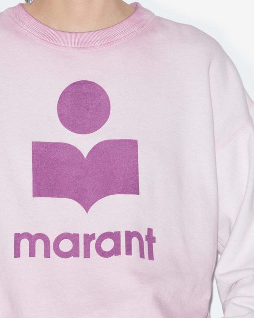Isabel Marant Pink Isabel Marant Étoile Moby Logo-Printed Crewneck Sweatshirt