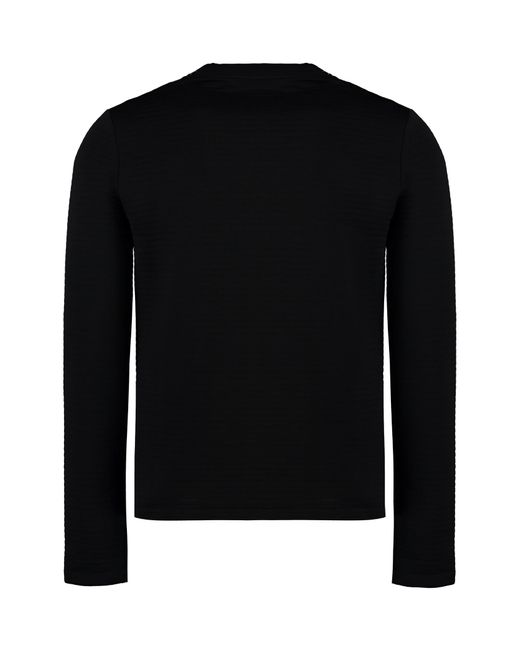 Jil Sander Black Logo Patch Long Sleeved T-Shirt