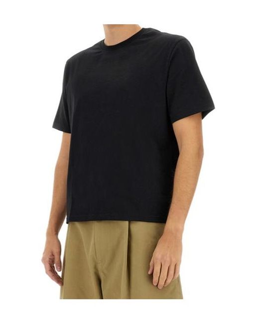 Studio Nicholson Black Logo Printed Crewneck T-Shirt for men
