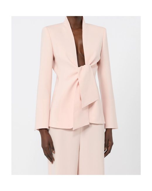 Max Mara Pink Long-Sleeved Casual Jacket