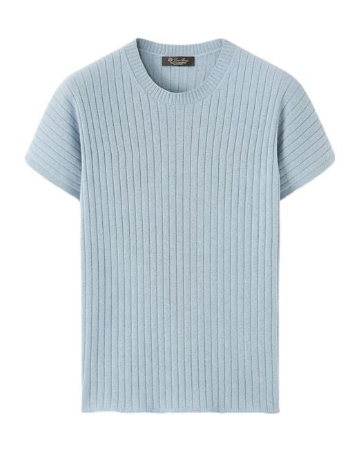 Loro Piana Blue Coste Crewneck