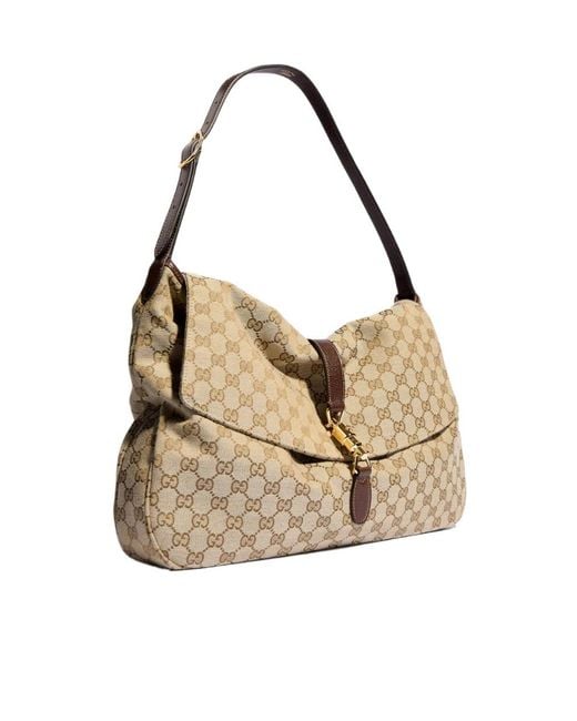 Gucci Natural Jackie Flap Large Crossbody Bag for men