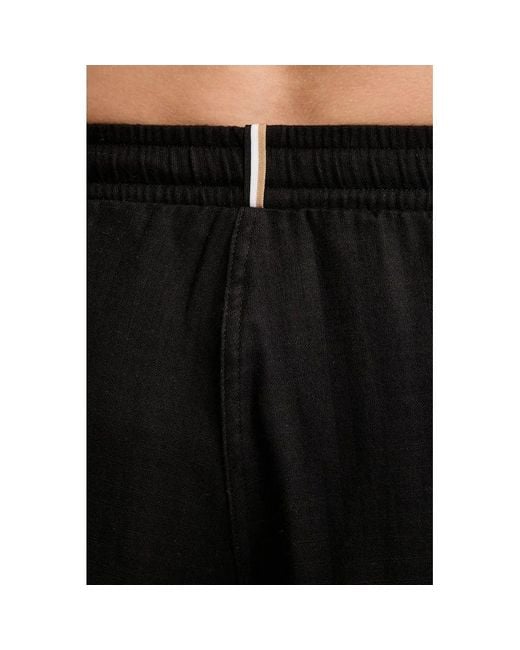 Boss Blue Wide-Leg Shorts for men