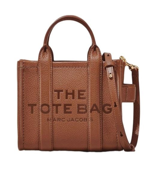 Marc Jacobs Brown The Micro Tote Bag