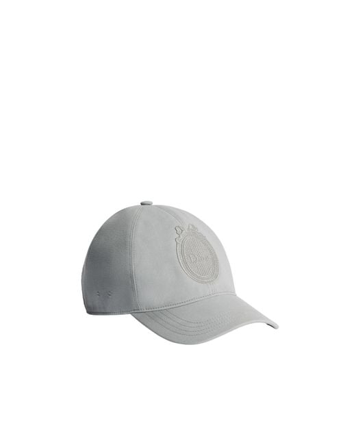 Dior Gray Embroidered Logo Baseball Hat