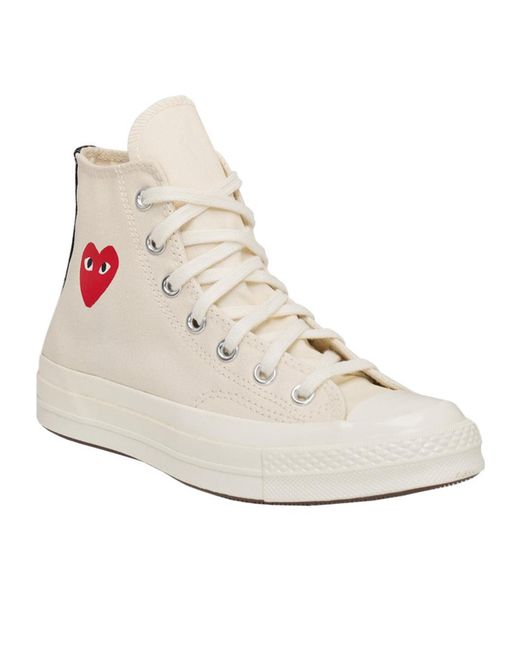 COMME DES GARÇONS PLAY White X Converse Single Heart Chuck 70 Sneakers for men
